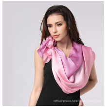 Lingshang spring and summer thin cape classic gradient color female silk long design scarf